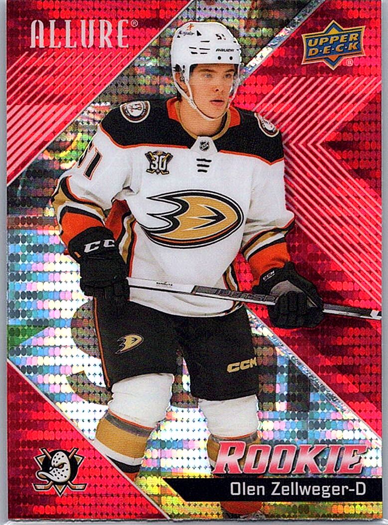 2024-25 Upper Deck Allure - Red Rainbow Olen Zellweger #106 front