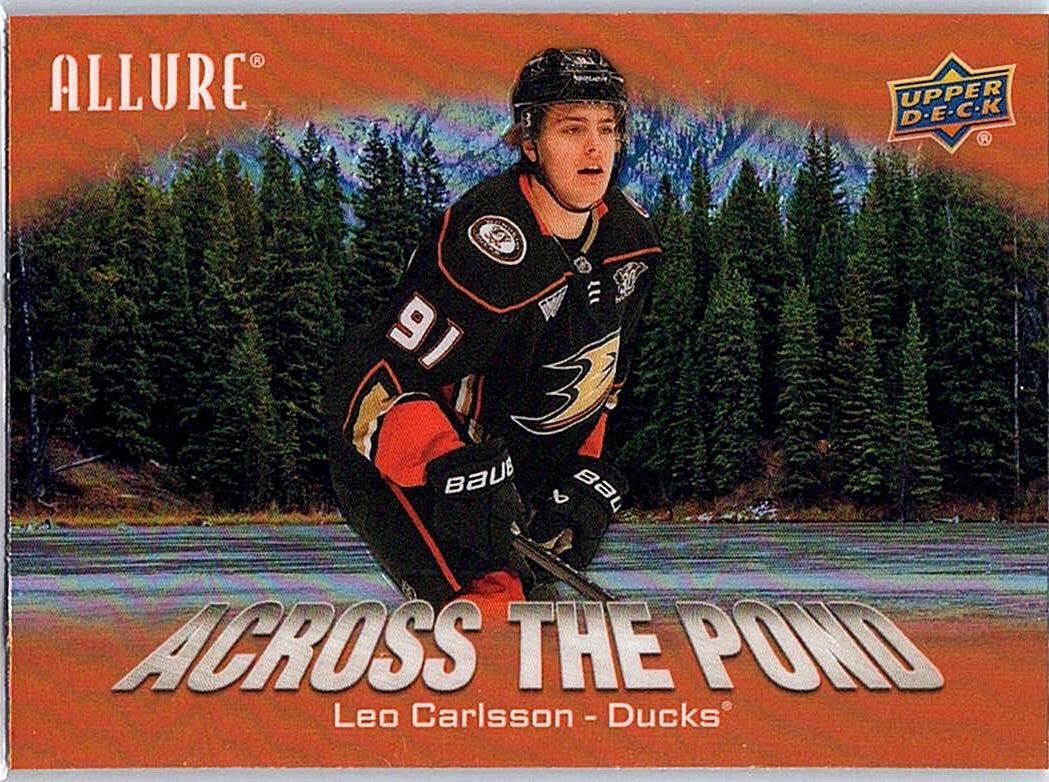 2024-25 Upper Deck Allure - Across the Pond Orange Leo Carlsson #ATP-2 front