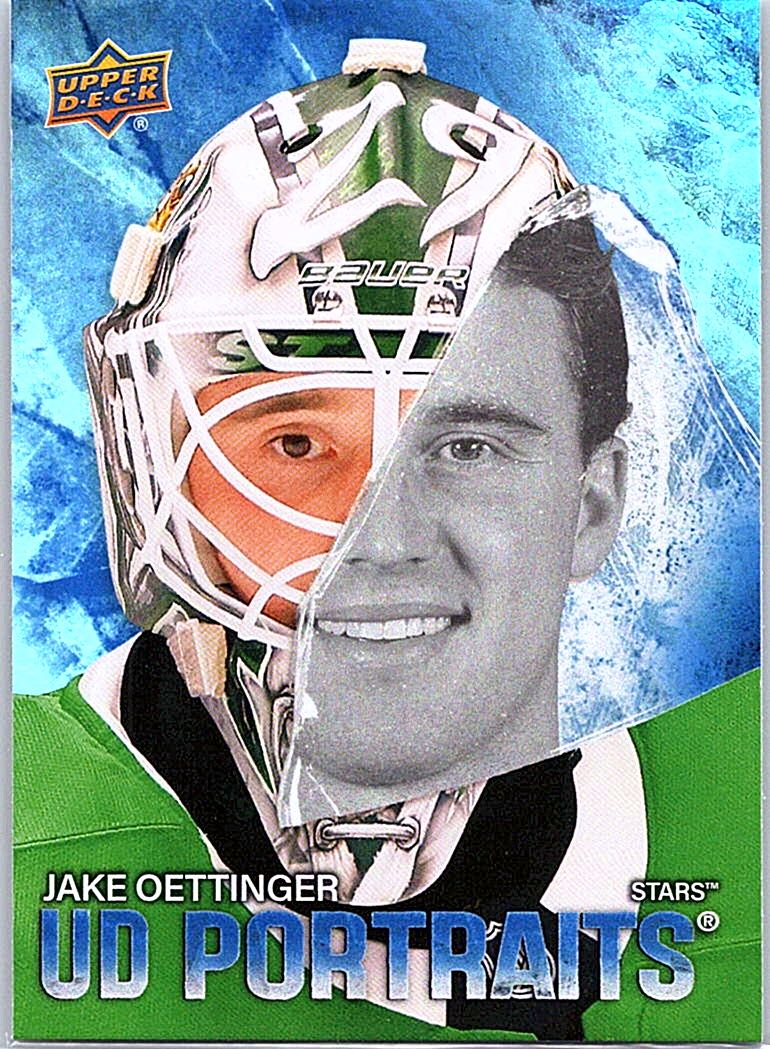 2025-26 Upper Deck - UD Portraits Speckle Jake Oettinger #P-56 front