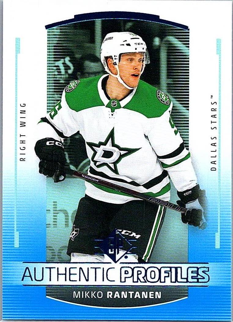 2025-26 SP - Authentic Profiles Blue Mikko Rantanen #AP-5 front