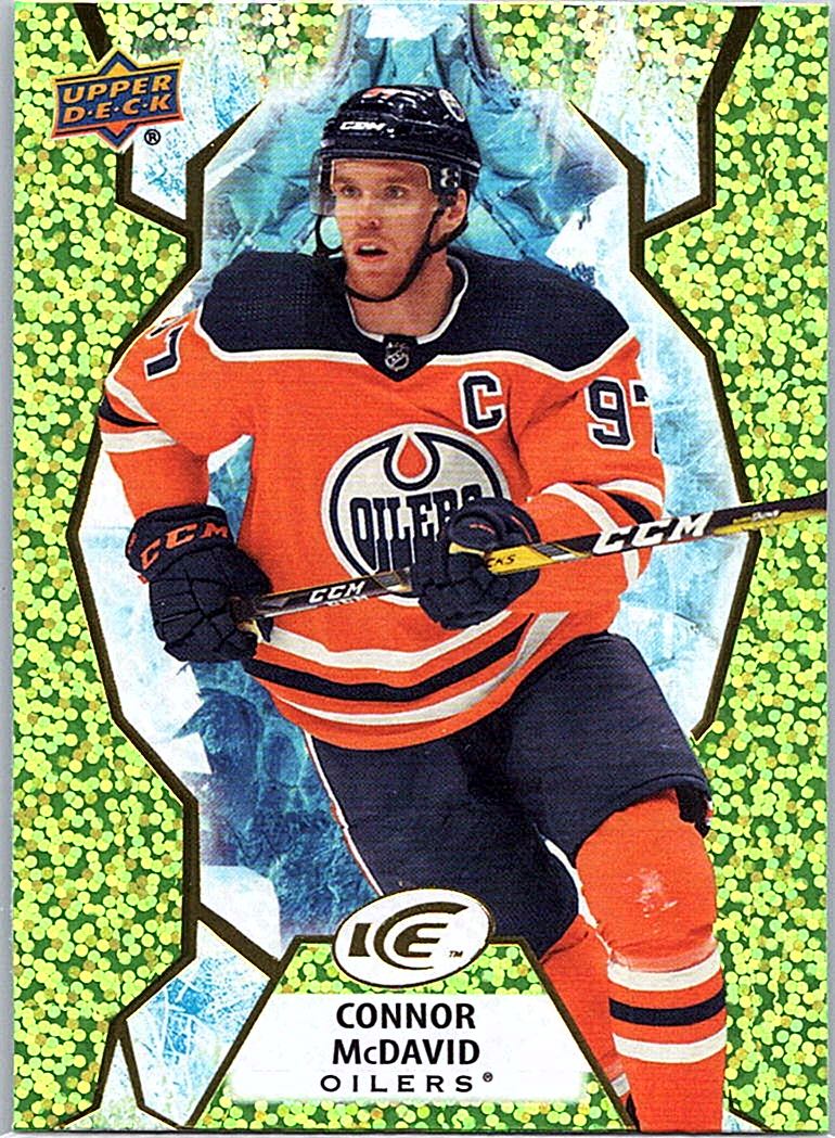 2021-22 Upper Deck Ice - Green Connor McDavid #20 front