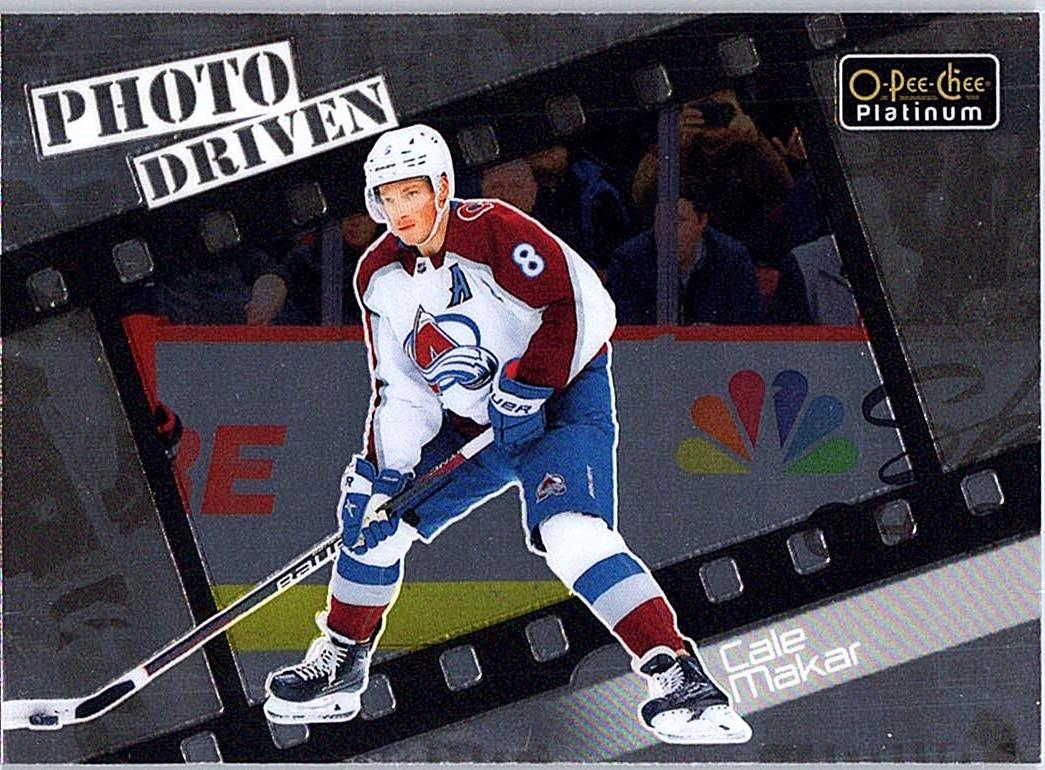 2023-24 O-Pee-Chee Platinum - Photo Driven Cale Makar #PD-15 front