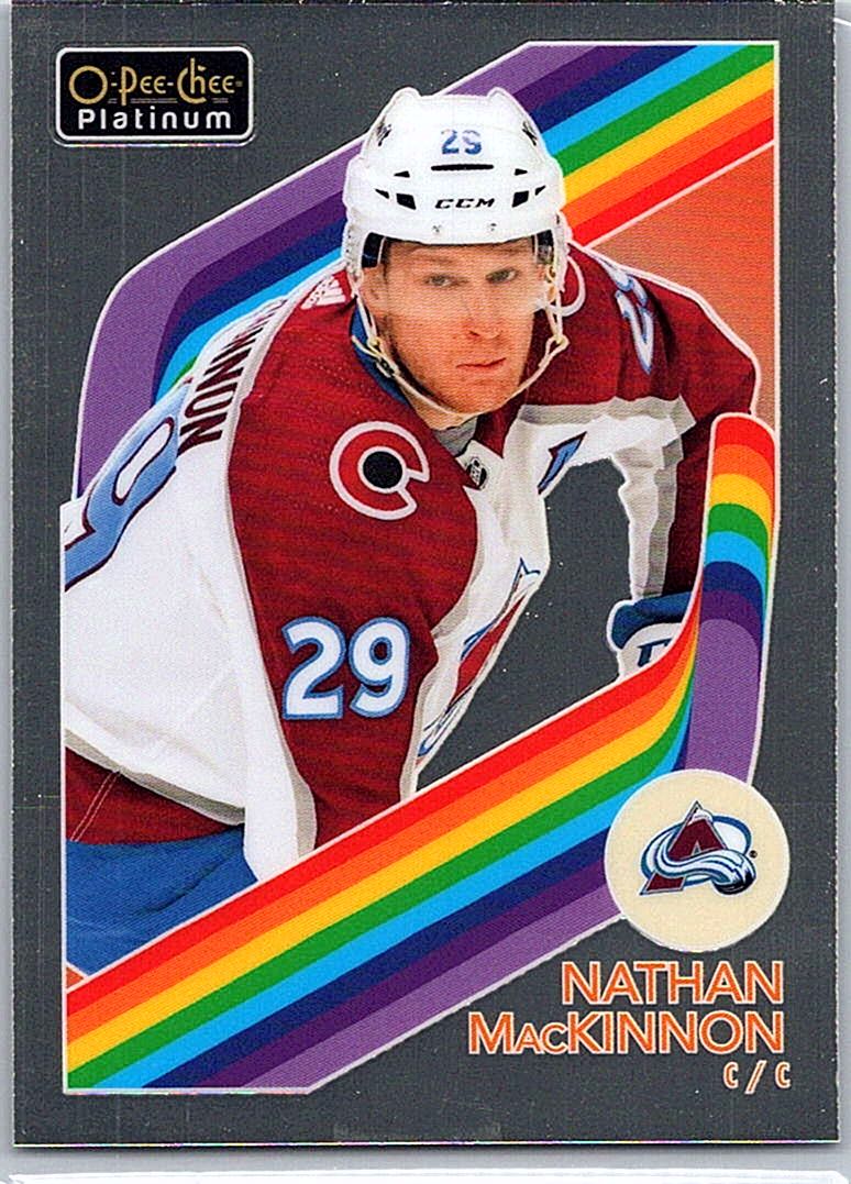 2023-24 O-Pee-Chee Platinum - Retro Nathan MacKinnon #R-44 front