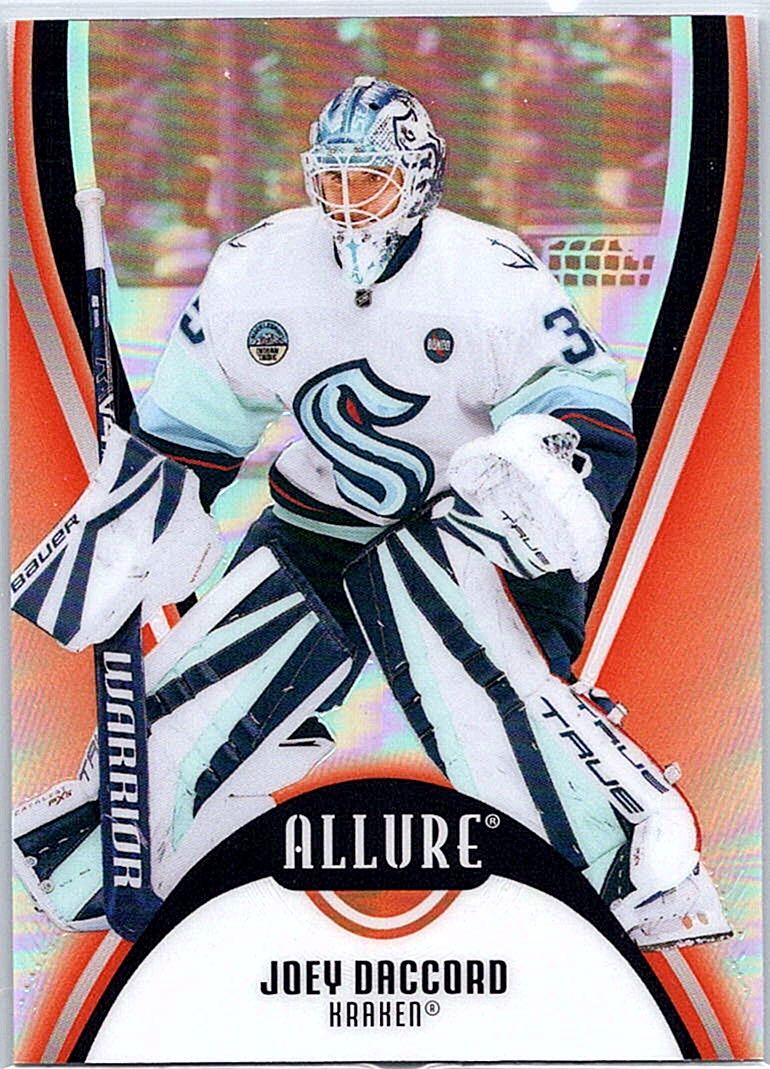 2025-26 Upper Deck Allure - Red Rainbow Joey Daccord #58 front