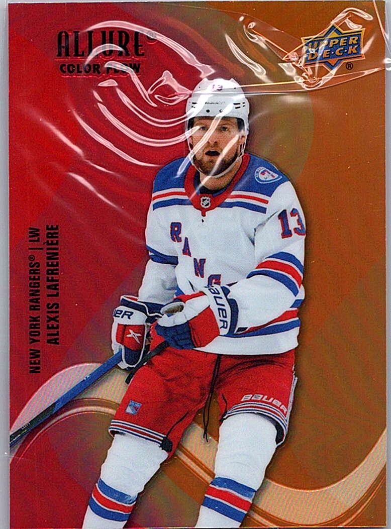 2022-23 Upper Deck Allure - Color Flow Red-Orange Alexis Lafreniere #SF-6 front
