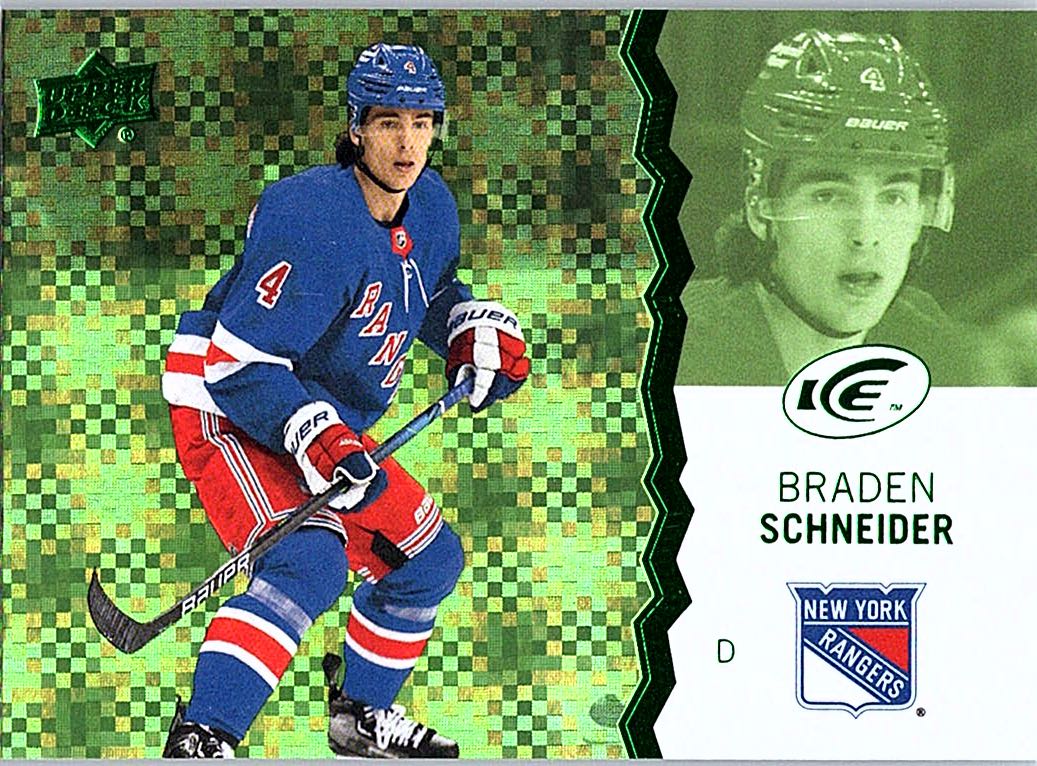 2023-24 Upper Deck Ice - Green Braden Schneider #93 front