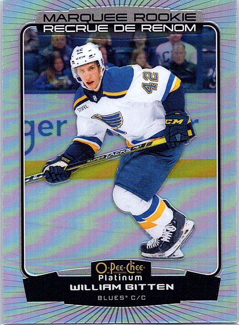 2022-23 O-Pee-Chee Platinum - Rainbow William Bitten #275 RC front