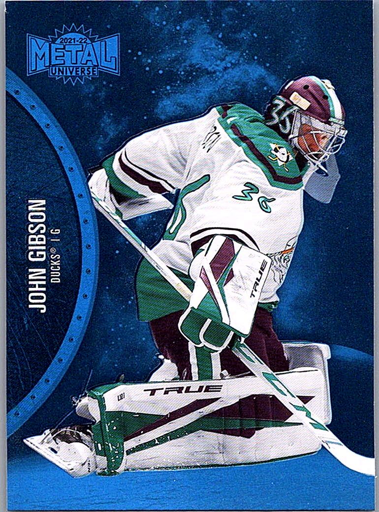 2021-22 SkyBox Metal Universe - Blue Spectrum John Gibson #106 front