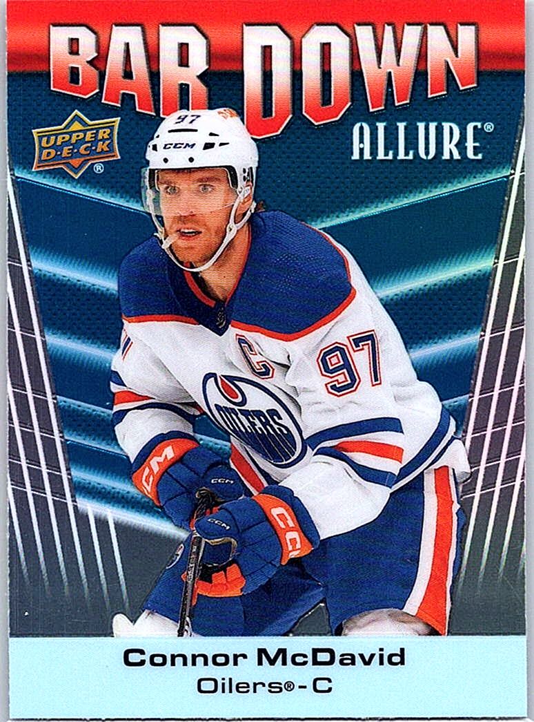 2023-24 Upper Deck Allure - Bar Down Connor McDavid #BD-5 front
