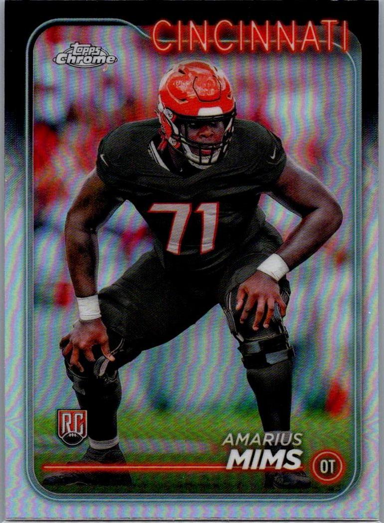 2024 Topps Chrome - Refractor Amarius Mims #271 RC front