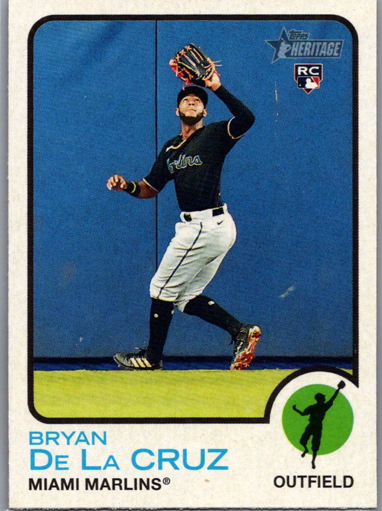 2022 Topps Heritage Bryan De La Cruz #334 RC front