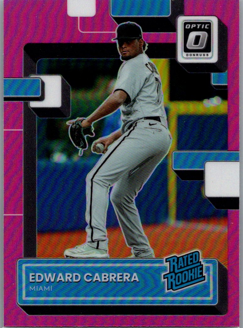 2022 Donruss Optic - Pink Prizm Edward Cabrera #52 RC front