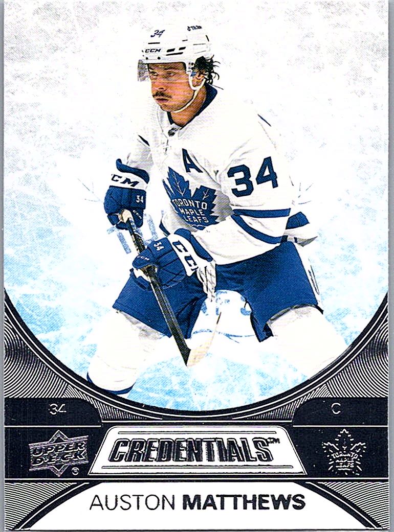 2021-22 Upper Deck Credentials Auston Matthews #5 front