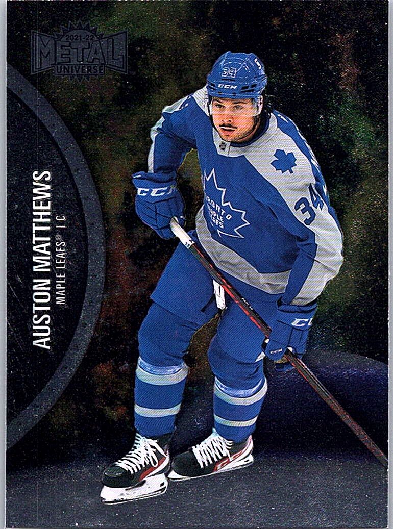 2021-22 SkyBox Metal Universe Auston Matthews #120 front