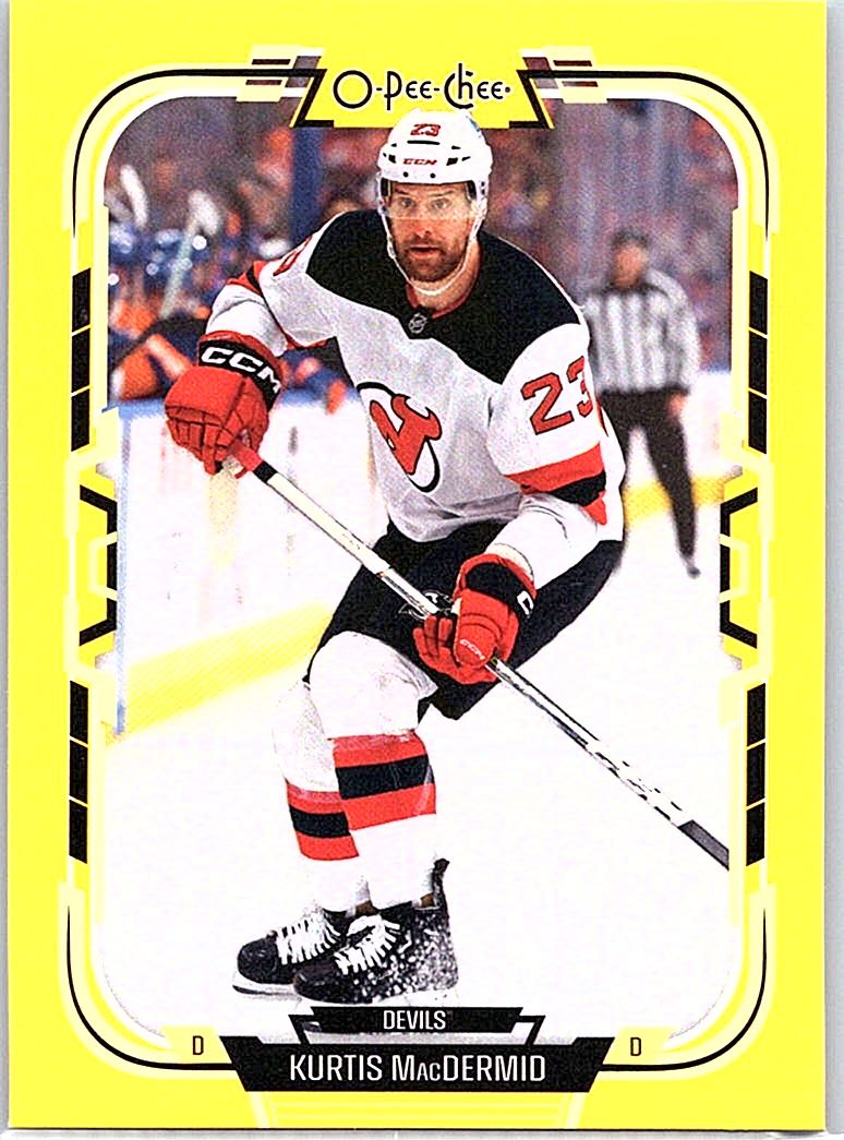 2025-26 O-Pee-Chee - Yellow Border Kurtis MacDermid #243 front
