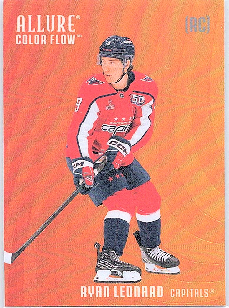 2025-26 Upper Deck Allure - Color Flow Red-Orange Ryan Leonard #CF-6 front