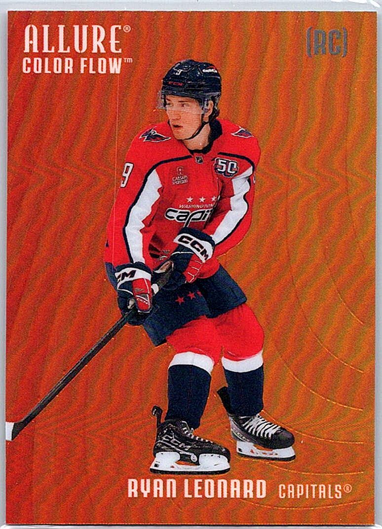 2025-26 Upper Deck Allure - Color Flow Red-Orange Ryan Leonard #CF-6 front