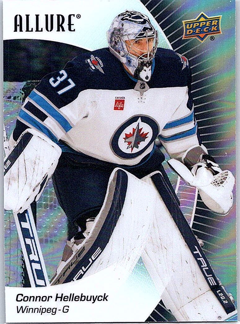 2023-24 Upper Deck Allure - Black Rainbow Connor Hellebuyck #65 front