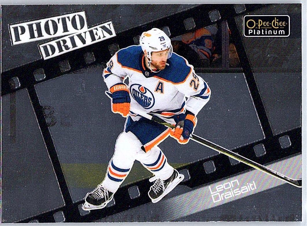2023-24 O-Pee-Chee Platinum - Photo Driven Leon Draisaitl #PD-7 front