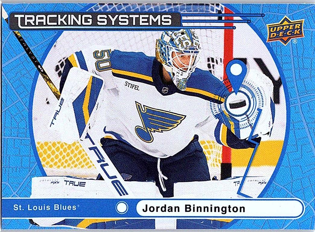 2025-26 Upper Deck - Tracking Systems Jordan Binnington #TS-25 front
