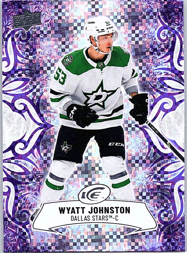 2024-25 Upper Deck Ice - Purple Wyatt Johnston #63 front