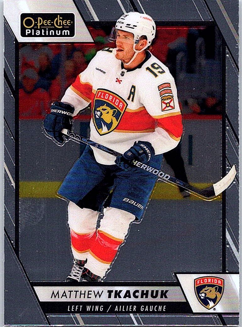2023-24 O-Pee-Chee Platinum Matthew Tkachuk #142 front
