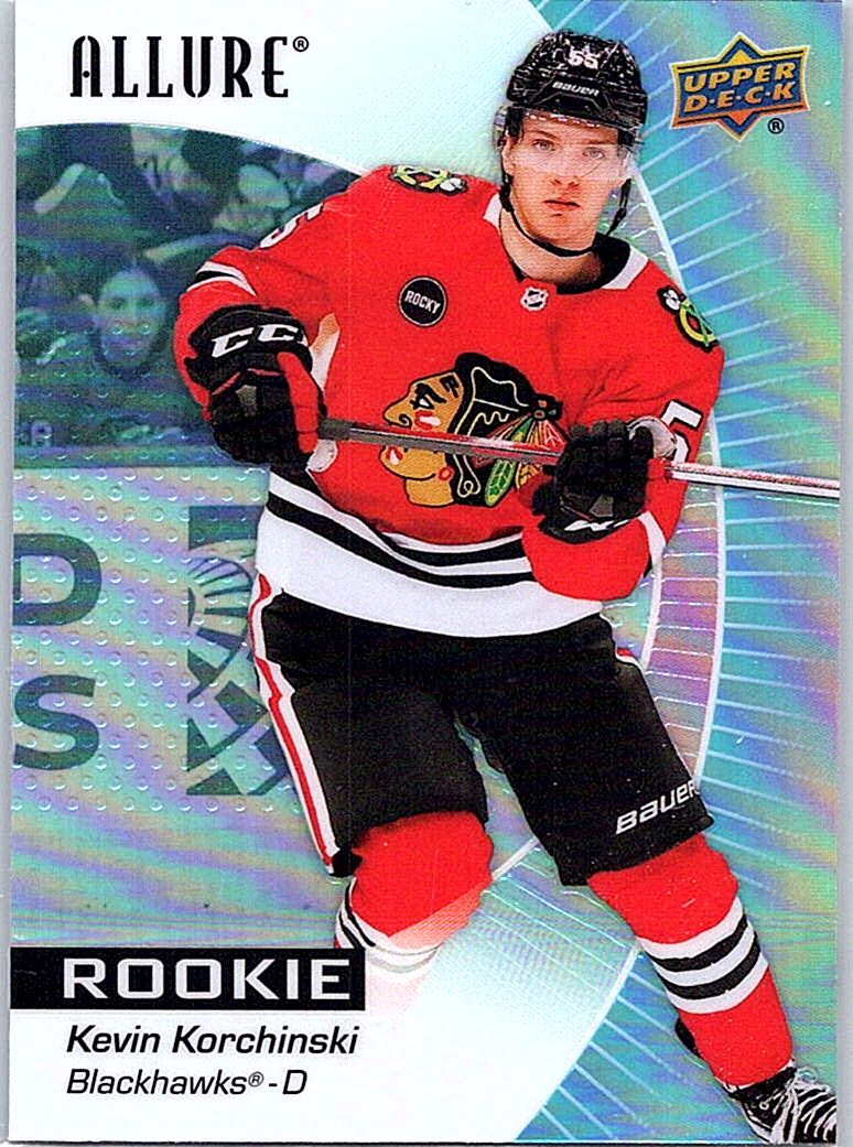 2023-24 Upper Deck Allure - Black Rainbow Kevin Korchinski #121 RC front