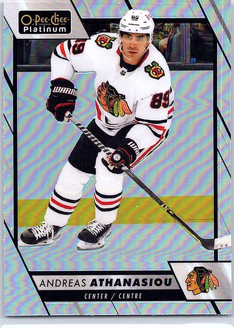 2023-24 O-Pee-Chee Platinum - Rainbow Andreas Athanasiou #56 front