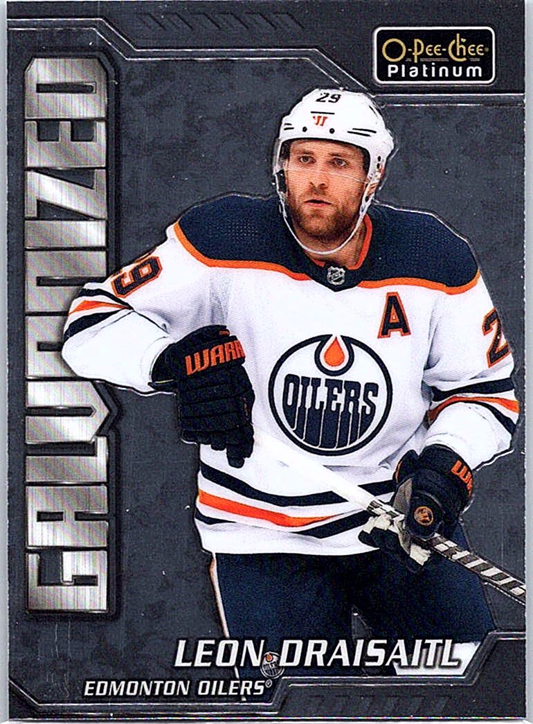 2022-23 O-Pee-Chee Platinum - Galvanized Leon Draisaitl #G-3 front
