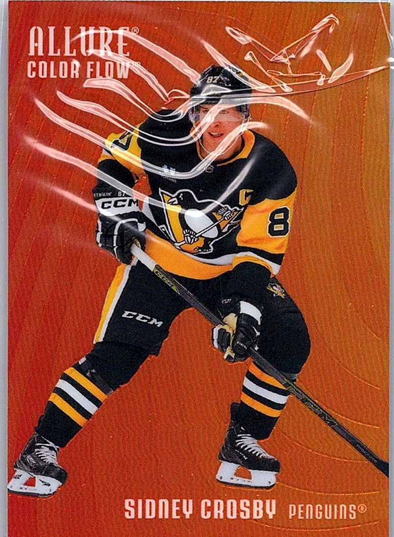 2025-26 Upper Deck Allure - Color Flow Red-Orange Sidney Crosby #CF-24 front