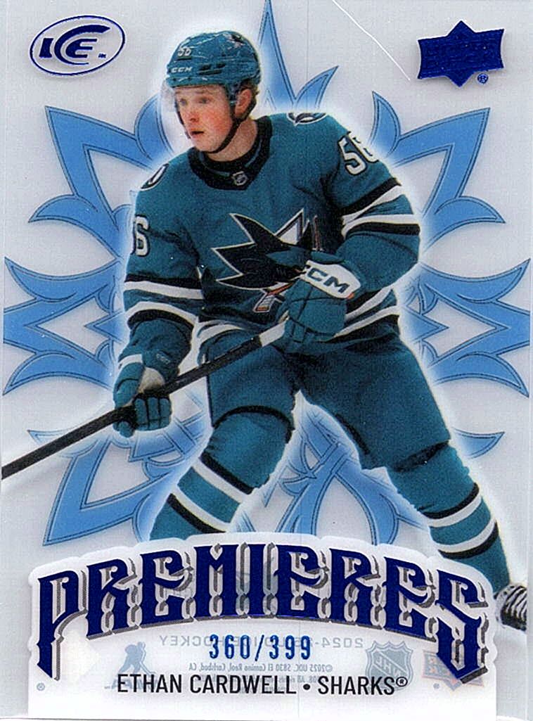 2024-25 Upper Deck Ice - Blue Ethan Cardwell #211 SN399 front