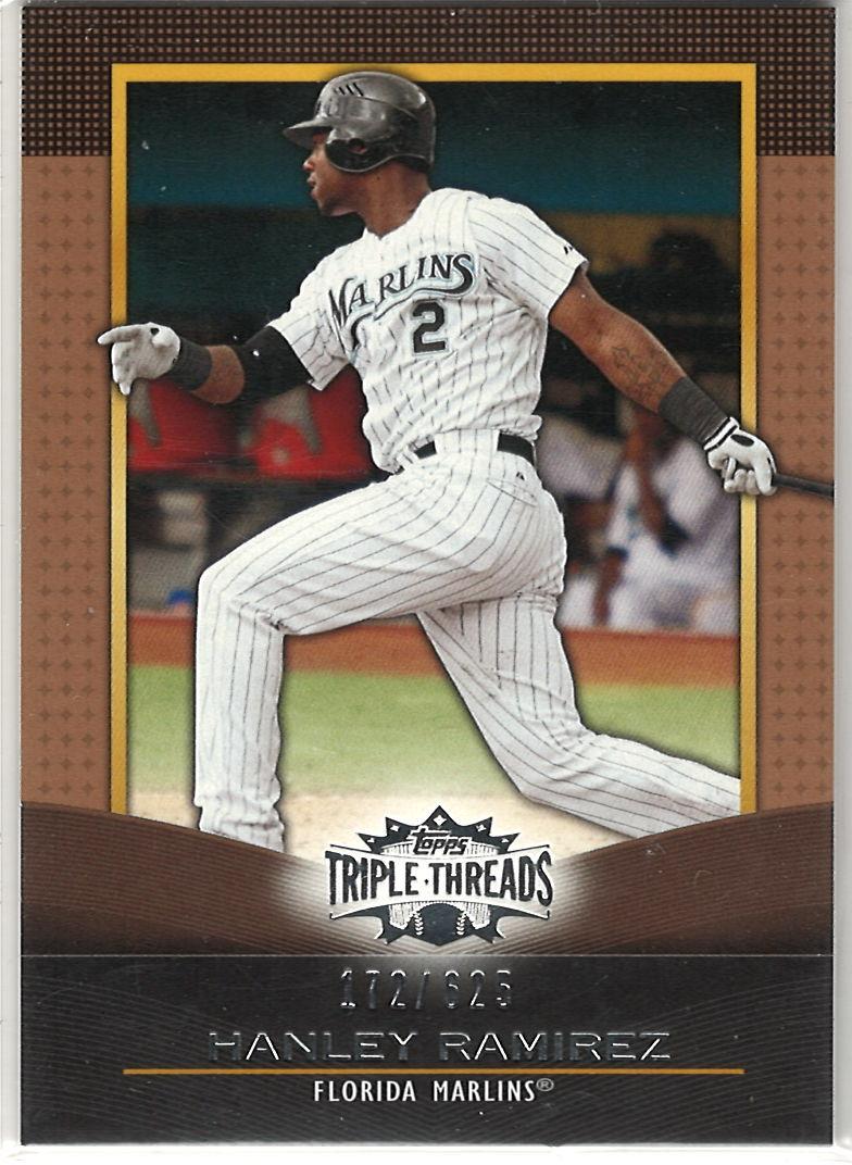 2011 Topps Triple Threads - Sepia Hanley Ramirez #13 SN625 front