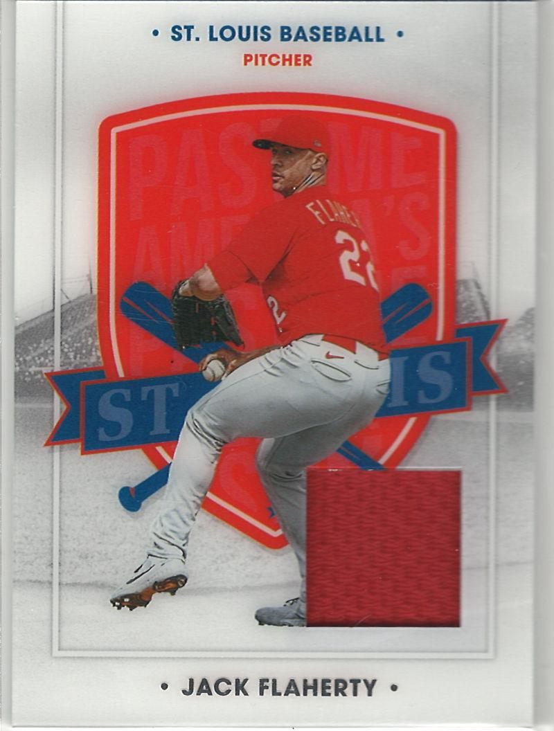2021 Panini Chronicles - America's Pastime Swatches Jack Flaherty #28 MEM front