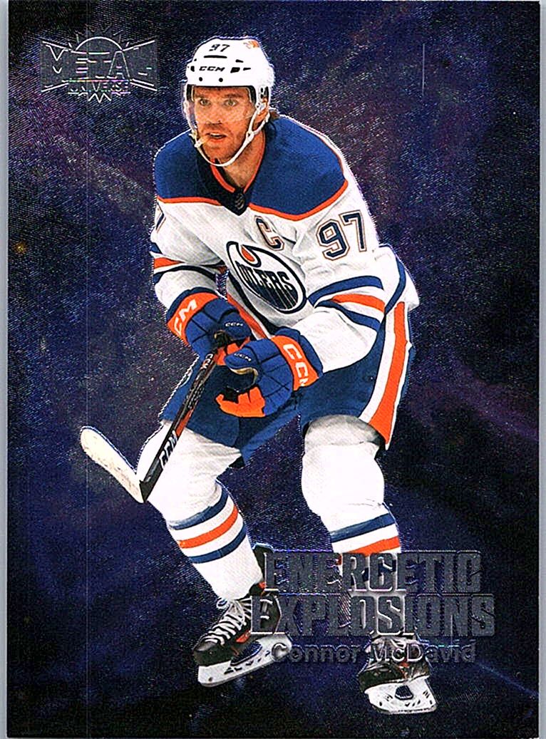 2023-24 SkyBox Metal Universe - Energetic Explosions Connor McDavid #EE-1 front