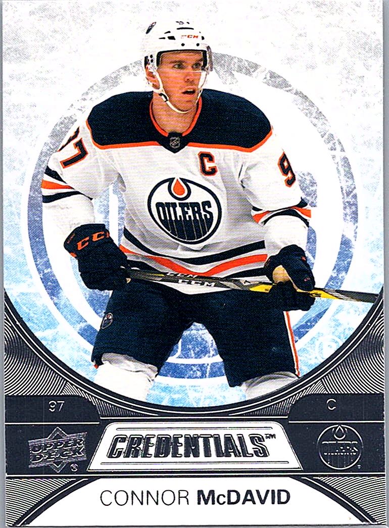 2021-22 Upper Deck Credentials Connor McDavid #1 front