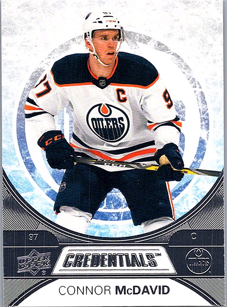 2021-22 Upper Deck Credentials Connor McDavid #1 front
