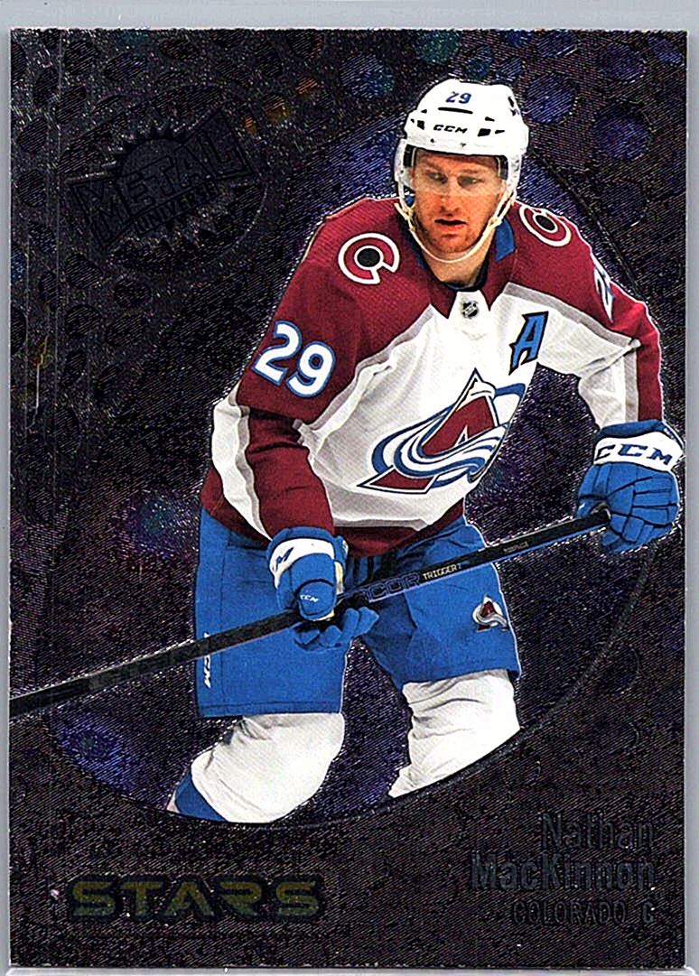 2022-23 SkyBox Metal Universe Nathan MacKinnon #141 front
