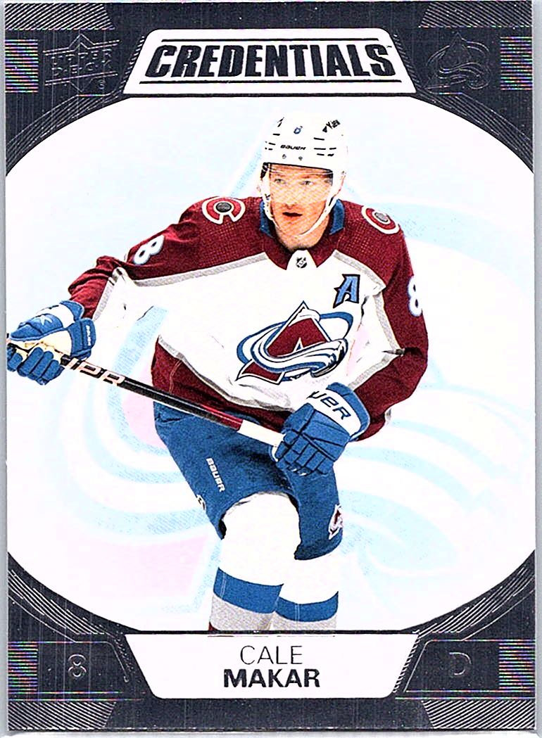 2022-23 Upper Deck Credentials Cale Makar #23 front