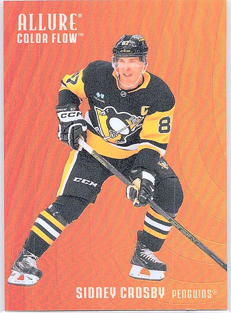 2025-26 Upper Deck Allure - Color Flow Red-Orange Sidney Crosby #CF-24 front