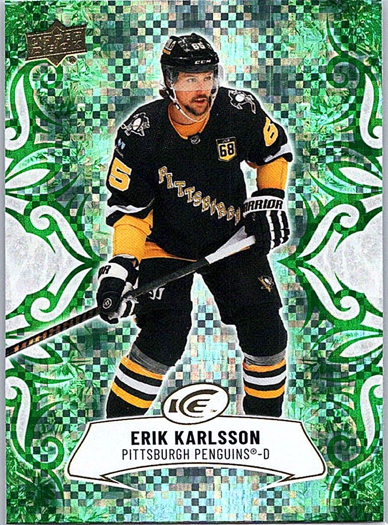 2024-25 Upper Deck Ice - Emerald Green Erik Karlsson #80 front