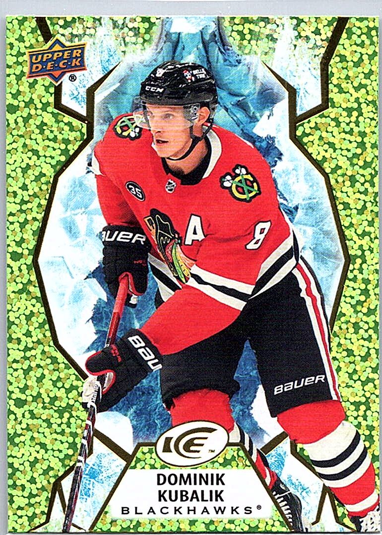 2021-22 Upper Deck Ice - Green Dominik Kubalik #14 front