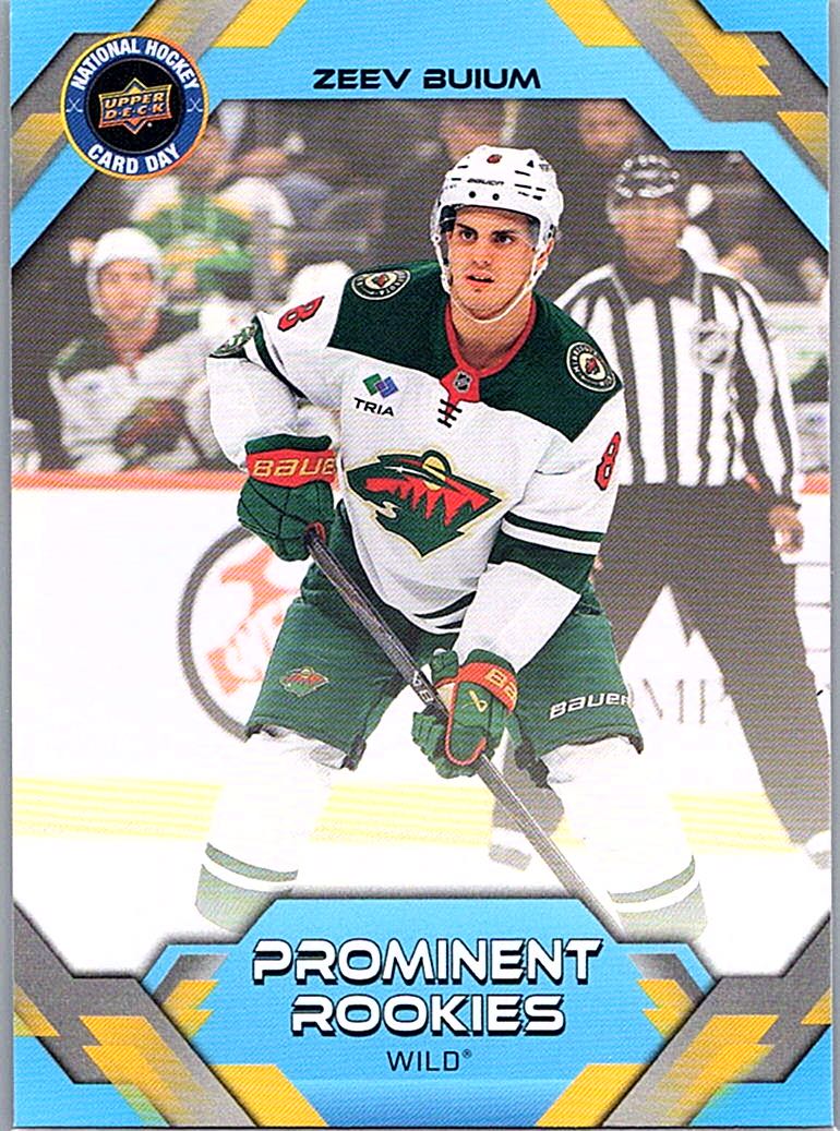 2026 Upper Deck National Hockey Card Day Zeev Buium #NHCD-6 front