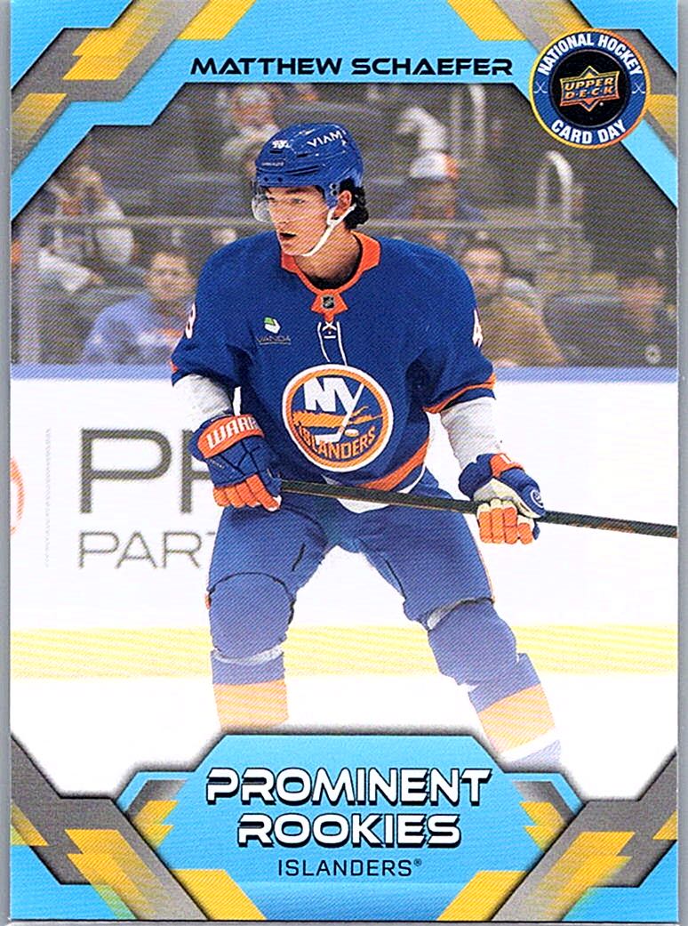 2026 Upper Deck National Hockey Card Day Matthew Schaefer #NHCD-2 front