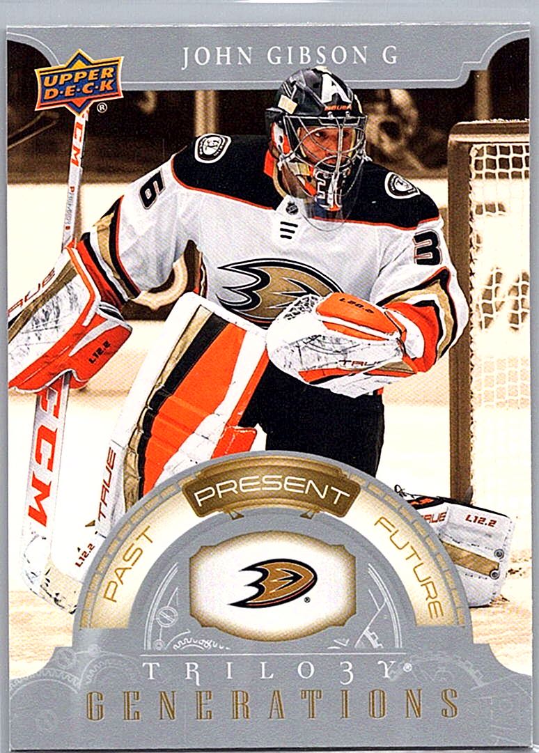 2022-23 Upper Deck Trilogy - Generations John Gibson #TG-9B front