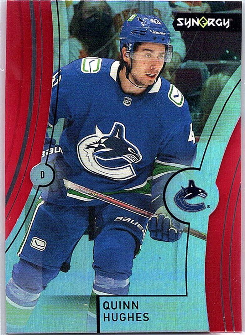 2021-22 Upper Deck Synergy - Red Quinn Hughes #58 front