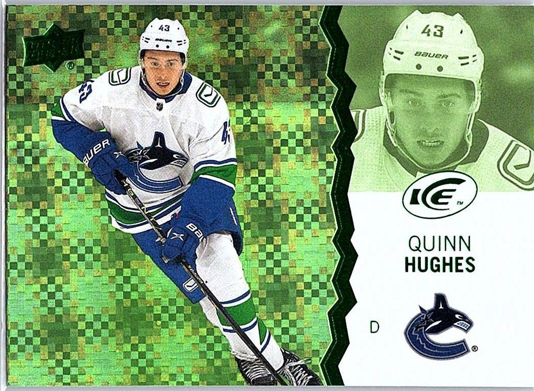 2023-24 Upper Deck Ice - Green Quinn Hughes #60 front