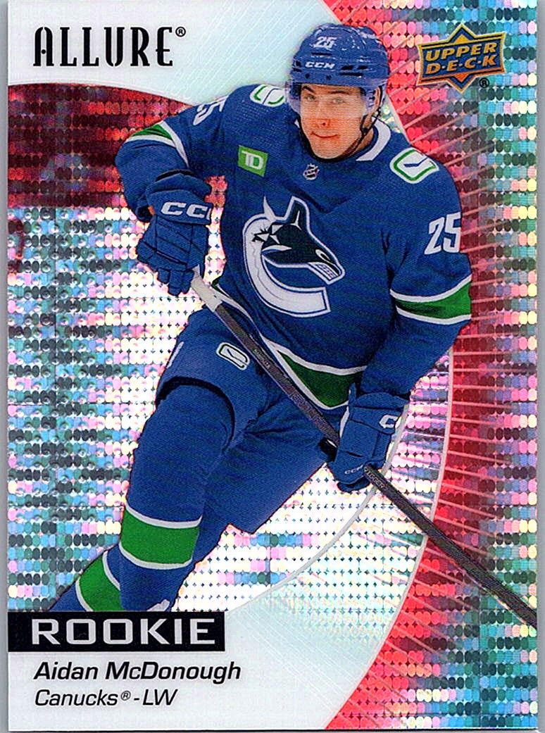 2023-24 Upper Deck Allure - Red Rainbow Aidan McDonough #125 RC front