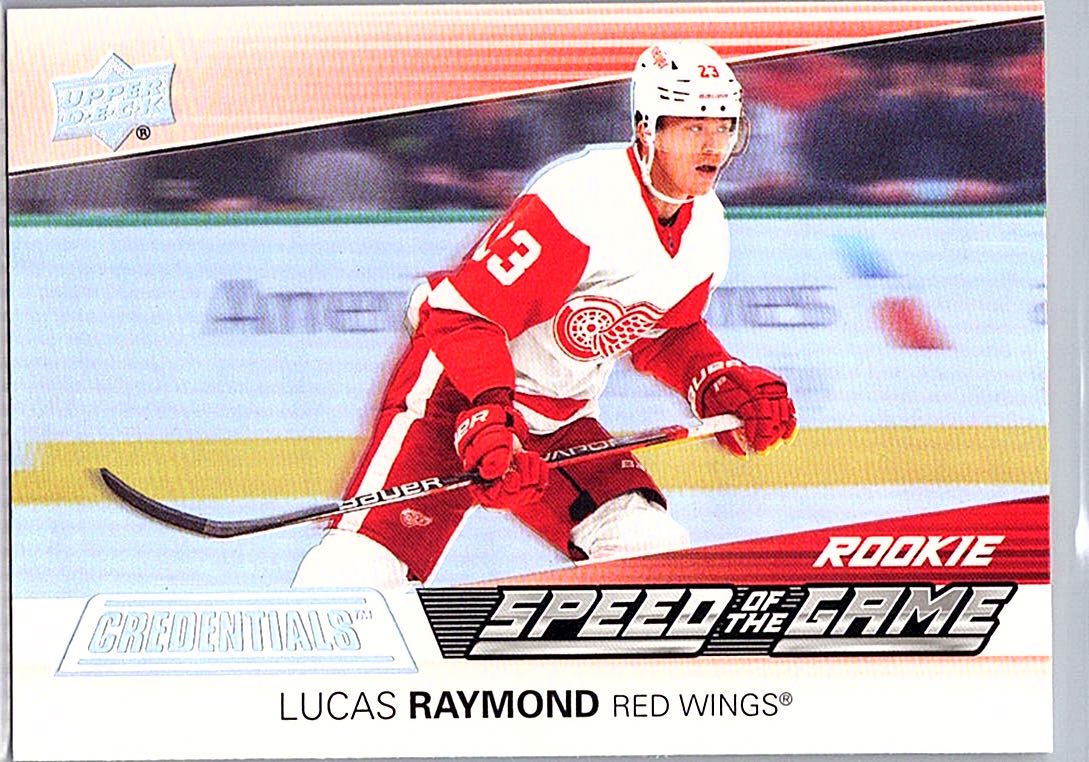 2021-22 Upper Deck Credentials - Speed of the Game Rookies Lucas Raymond #SGR1 front