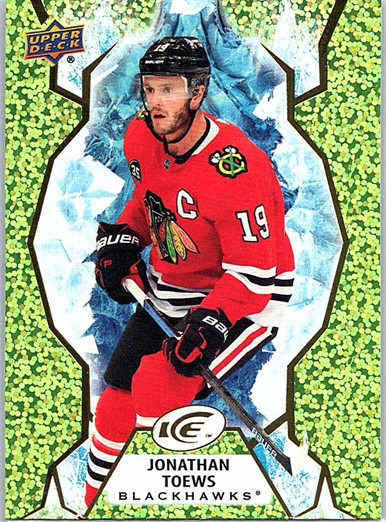 2021-22 Upper Deck Ice - Green Jonathan Toews #64 front