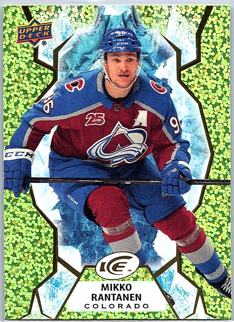 2021-22 Upper Deck Ice - Green Mikko Rantanen #35 front